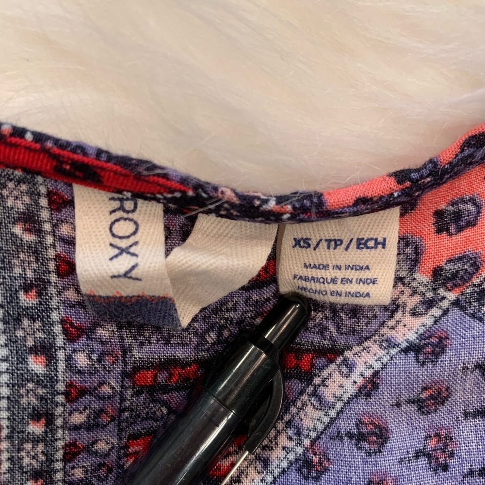 Roxy Sweetness Seas Patchwork Mini Dress Size Xs - image 5